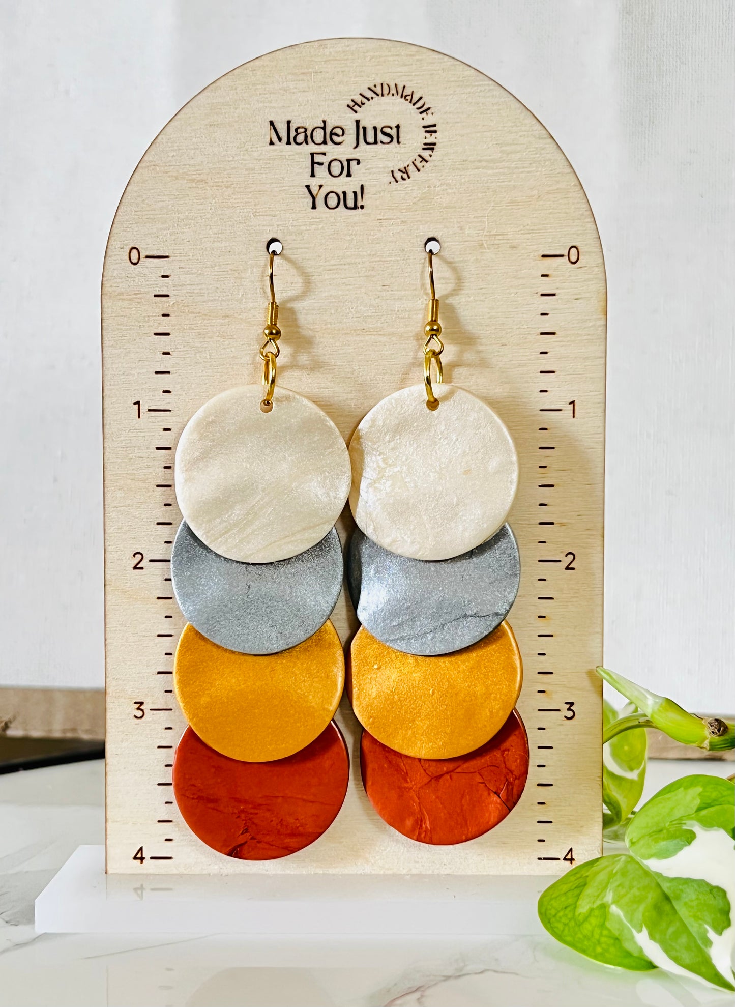 Bronze Clay Earrings