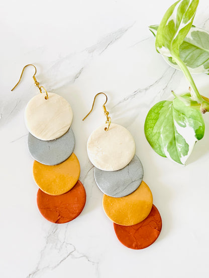 Bronze Clay Earrings