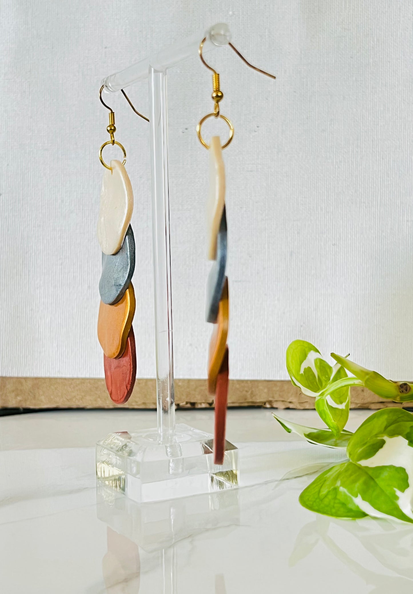 Bronze Clay Earrings