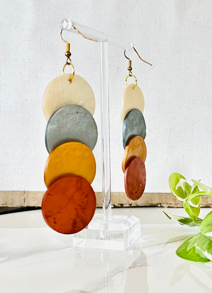 Bronze Clay Earrings